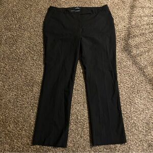 Lands End Mens 22w Black Trouser Dress Pants Chino Unhemmed